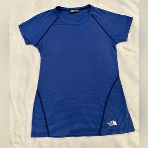 EUC The North Face Striped Blue Shirt | Size Small